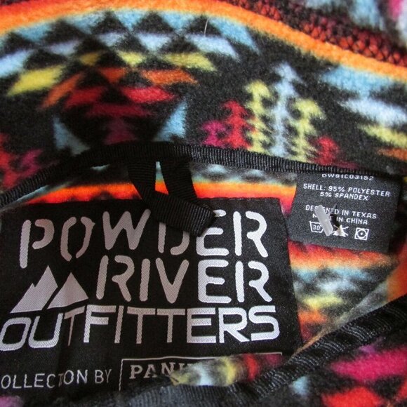 Powder River Outfitters Women's Vibrant Aztec Print 1/4 Zip Fleece Pullover Mult - Picture 3 of 3